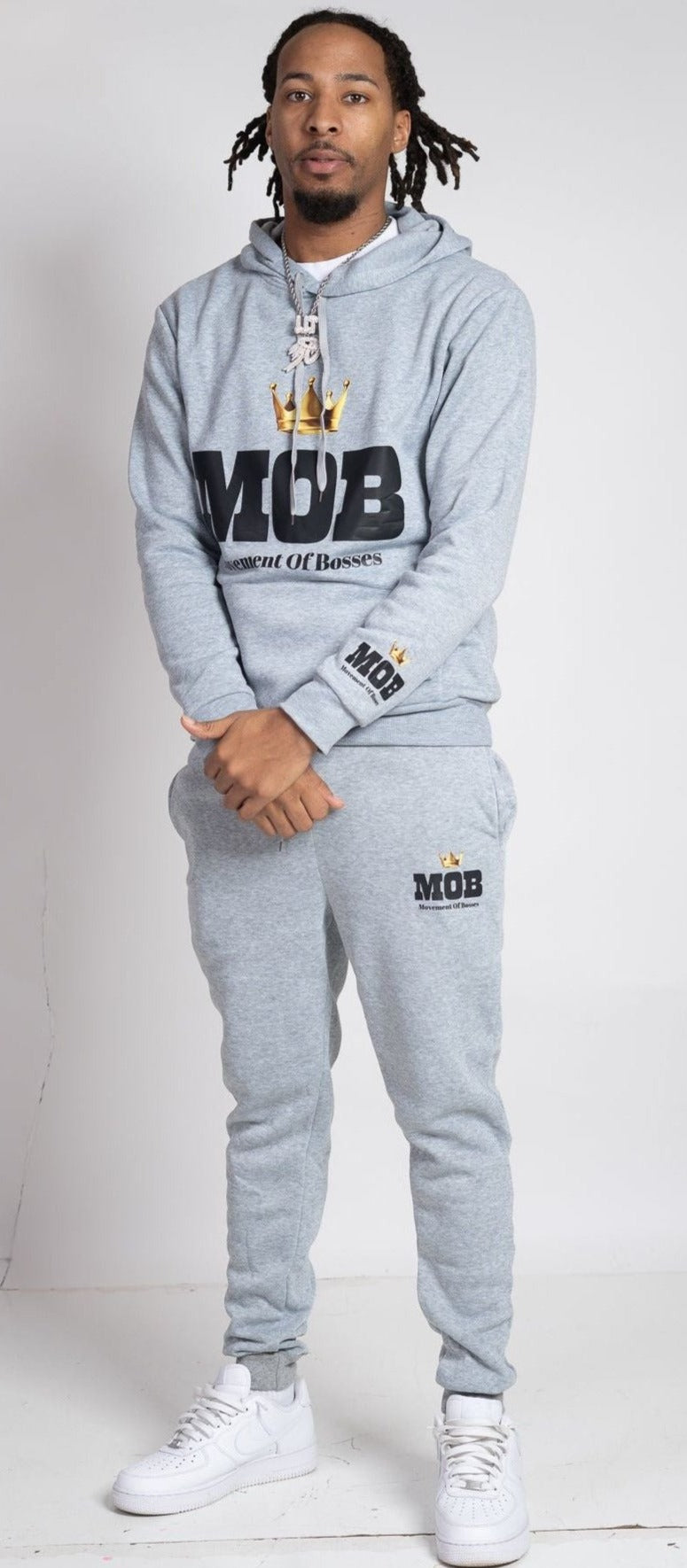 Grey (Crown Edition) Sweatsuit – M.O.B.